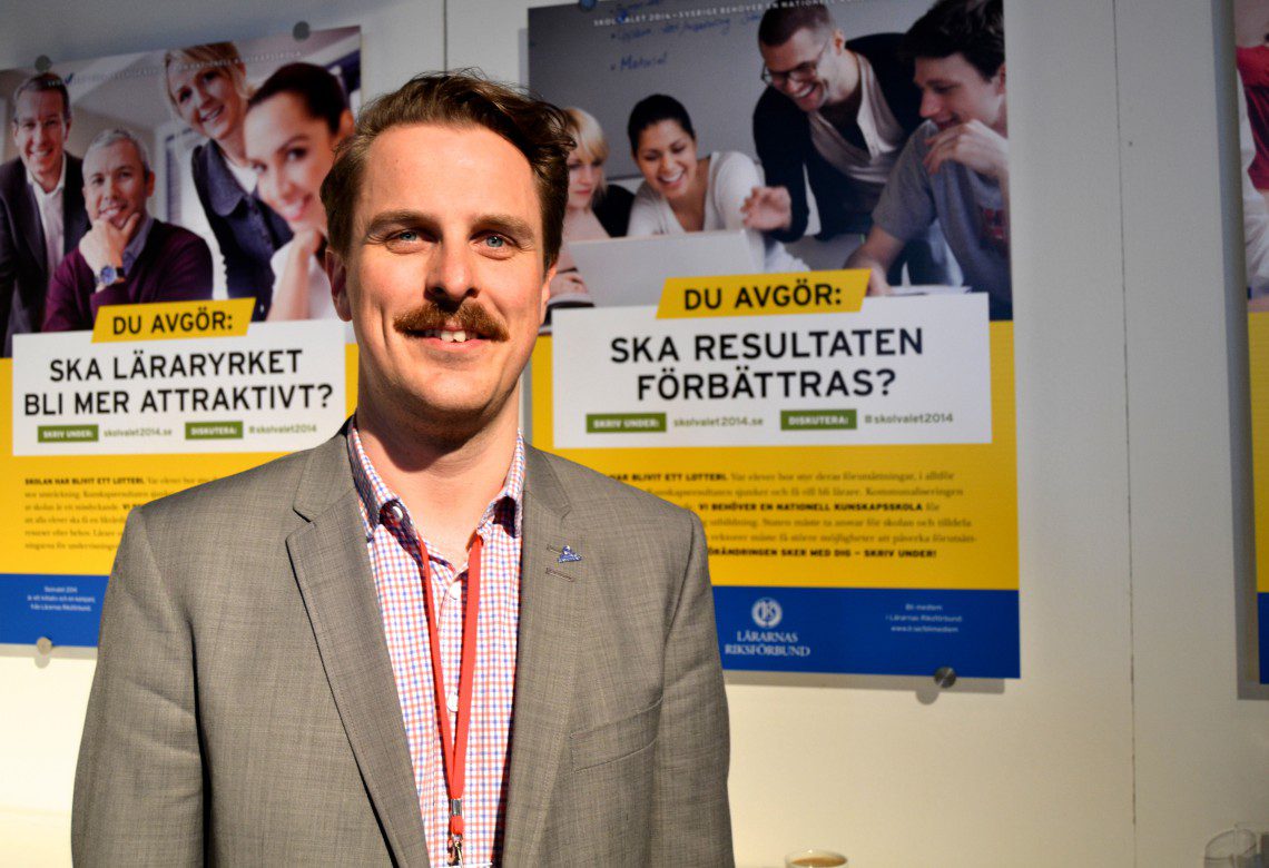 Pontus Beckström från Lärarnas Riksförbund