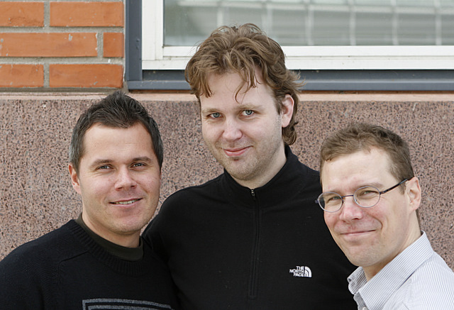 Foto Mikaell Öholm, Niklas Hellström och Lasse Lundgren
